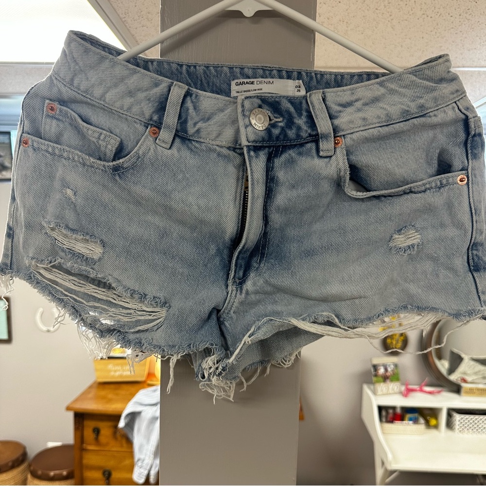Garage jean shorts